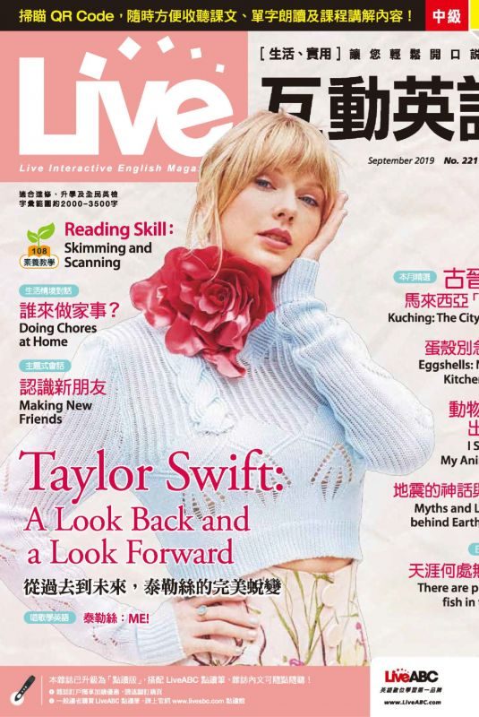 TAYLOR SWIFT in Live Magazine, China September 2019