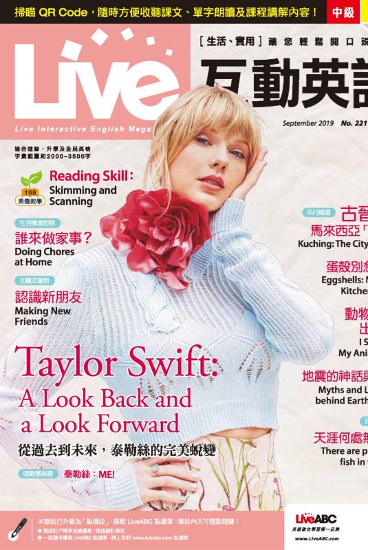 TAYLOR SWIFT in Live Magazine, China September 2019