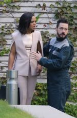 TESSA THOMPSON on the Set of Westworld in Los Angeles 08/08/2019