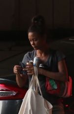 THANDIE NEWTON Arrives at Her Home in Los Feliz 08/05/2019