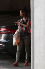 THANDIE NEWTON Arrives at Her Home in Los Feliz 08/05/2019