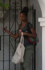 THANDIE NEWTON Arrives at Her Home in Los Feliz 08/05/2019