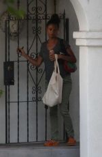 THANDIE NEWTON Arrives at Her Home in Los Feliz 08/05/2019