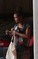 THANDIE NEWTON Arrives at Her Home in Los Feliz 08/05/2019