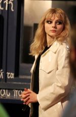 THOMASIN MCKENZIE on the Set of Last Night in Soho in London 08/15/2019