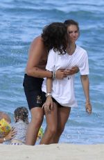 THYLANE BLONDEAU in Bikini at a Beach in St. Barts 08/14/2019