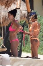 TINA LOUISE and JAYDE NICOLE in Bikinis at a Beach in Tulum 08/18/2019