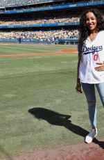 TINASHE at Dodger Stadium in Los Angeles 08/25/2019