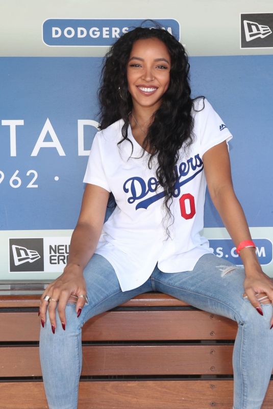 TINASHE at Dodger Stadium in Los Angeles 08/25/2019