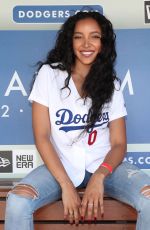 TINASHE at Dodger Stadium in Los Angeles 08/25/2019