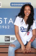 TINASHE at Dodger Stadium in Los Angeles 08/25/2019