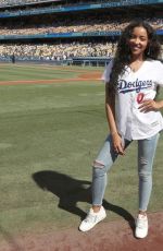 TINASHE at Dodger Stadium in Los Angeles 08/25/2019