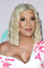 TORI SPELLING at Beverly Hills 90210 Peach Pit Pop-up in Los Angeles 08/03/2019