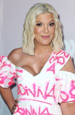 TORI SPELLING at Beverly Hills 90210 Peach Pit Pop-up in Los Angeles 08/03/2019