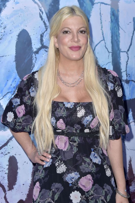 TORI SPELLING at Zombie Tidal Wave in Los Angeles 08/12/2019
