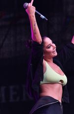 TULISA CONTOSTAVLOS Performs at Leeds Pride at Millennium Square 08/04/2019