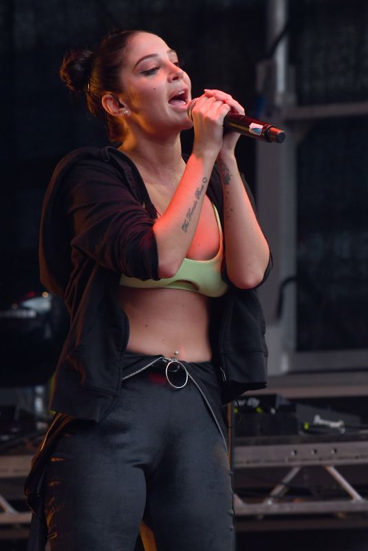 TULISA CONTOSTAVLOS Performs at Leeds Pride at Millennium Square 08/04/2019