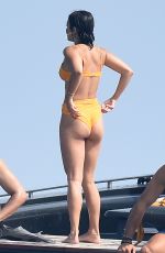 VANESSA HUDGENS in Bikini at a Yacht with Nathalie Emmanuel in Porto Cervo 08/11/2019