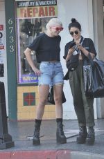 VANESSA HUDGENS Out Shopping at Hot Rock Store in Hollywood 08/25/2019