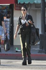 VANESSA HUDGENS Out Shopping at Hot Rock Store in Hollywood 08/25/2019