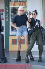 VANESSA HUDGENS Out Shopping at Hot Rock Store in Hollywood 08/25/2019