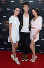 VERONICA and VANESSA MERRELL at Escape the Night Escape Room Experience in Los Angeles 08/08/2019