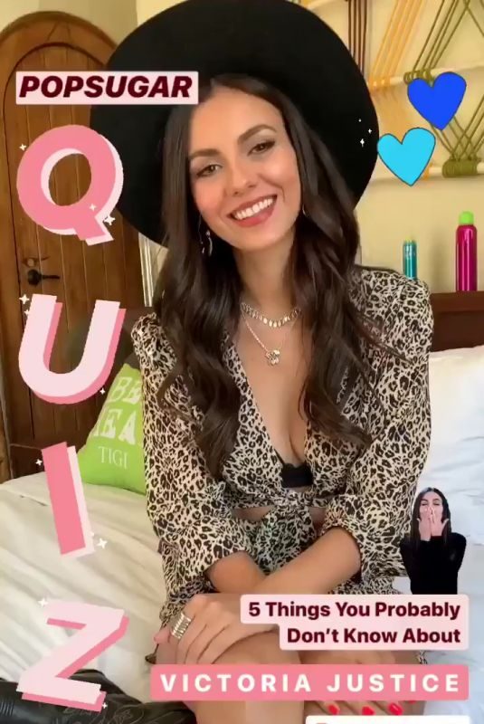 VICTORIA JUSTICE for Popsugar – Instagram Videos 08/08/2019