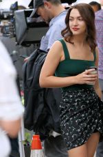 VIOLETT BEANE on the Set of God Friended Me in New York 08/13/2019