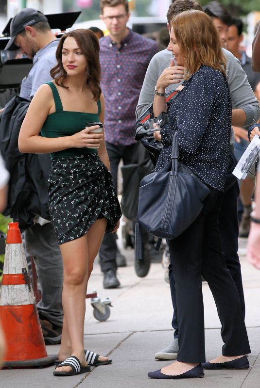 VIOLETT BEANE on the Set of God Friended Me in New York 08/13/2019