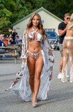 YAZMIN OUKHELLOU in Bikini at a Pool Party in Essex 08/22/2019