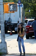 ZOE KRAVITZ on the Set of High Fidelity in New York 07/31/2019
