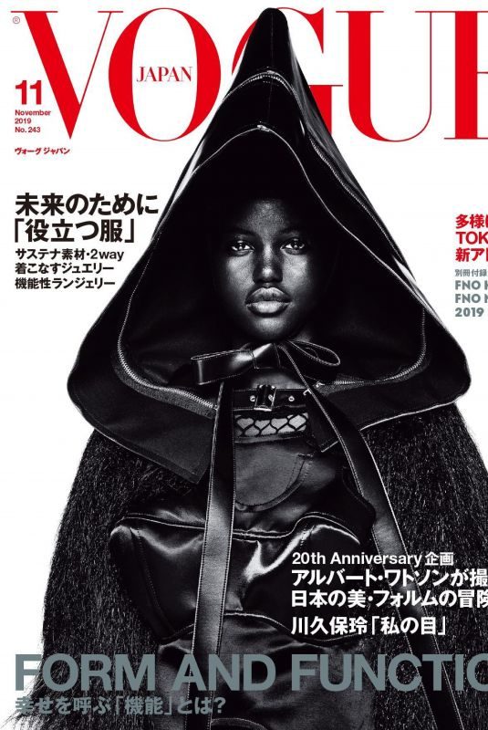 ADUT AKECH in Vogue Magazine, Japan November 2019