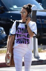 ALESSANDRA AMBROSIO Heading to Yoga Session in Brentwood 09/26/2019