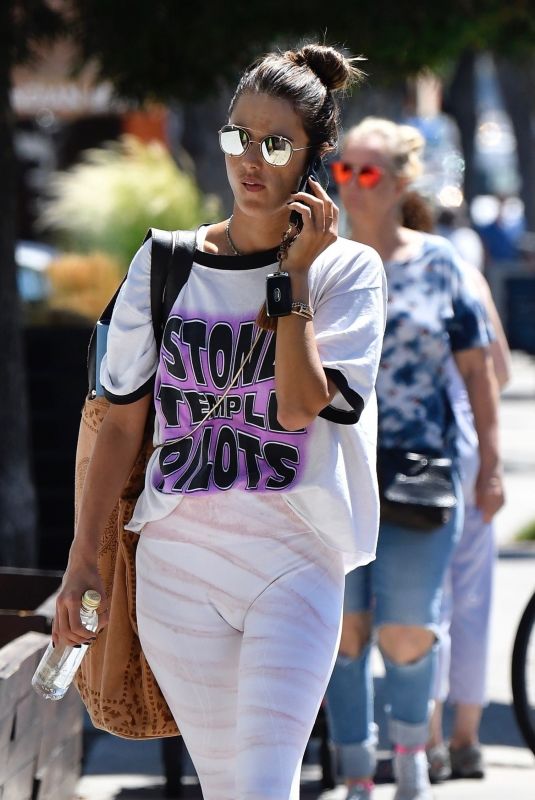 ALESSANDRA AMBROSIO Heading to Yoga Session in Brentwood 09/26/2019