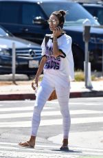 ALESSANDRA AMBROSIO Heading to Yoga Session in Brentwood 09/26/2019