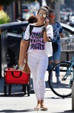 ALESSANDRA AMBROSIO Heading to Yoga Session in Brentwood 09/26/2019