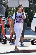 ALESSANDRA AMBROSIO Heading to Yoga Session in Brentwood 09/26/2019