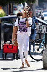 ALESSANDRA AMBROSIO Heading to Yoga Session in Brentwood 09/26/2019
