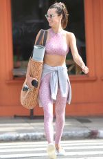 ALESSANDRA AMBROSIO in Tights Leaves a Gym in Santa Monica 09/19/2019