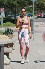 ALESSANDRA AMBROSIO in Tights Out in Los Angeles 09/04/2019