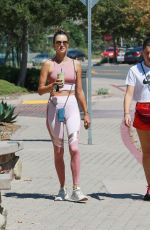 ALESSANDRA AMBROSIO in Tights Out in Los Angeles 09/04/2019