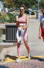 ALESSANDRA AMBROSIO in Tights Out in Los Angeles 09/04/2019
