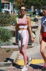 ALESSANDRA AMBROSIO in Tights Out in Los Angeles 09/04/2019