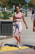 ALESSANDRA AMBROSIO in Tights Out in Los Angeles 09/04/2019