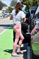 ALESSANDRA AMBROSIO Leaves a Gym in Los Angeles 09/04/2019