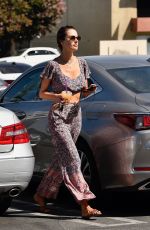 ALESSANDRA AMBROSIO Makeup Free Out in Los Angeles 09/14/2019