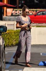 ALESSANDRA AMBROSIO Makeup Free Out in Los Angeles 09/14/2019