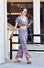 ALESSANDRA AMBROSIO Makeup Free Out in Los Angeles 09/14/2019