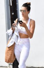 ALESSANDRA AMBROSIO Out for Morning Yoga Class at Yogaworks in Santa Monica 09/13/2019