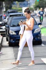 ALESSANDRA AMBROSIO Out for Morning Yoga Class at Yogaworks in Santa Monica 09/13/2019